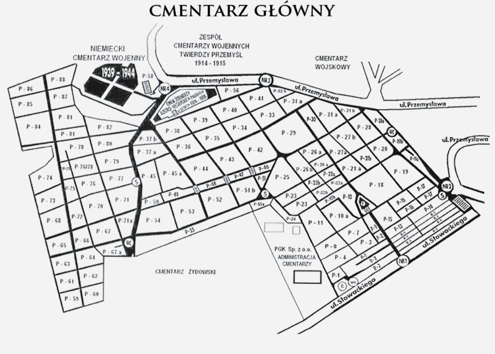 Plan cmentarza
